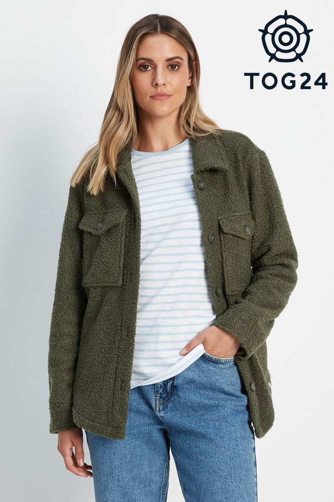 Buy Women s Green Shacket Coatsandjackets Online Next UK