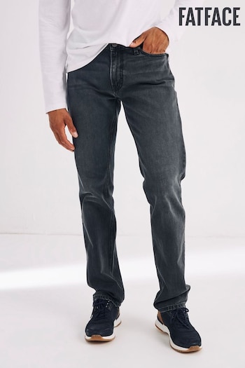 FatFace Grey Straight Jeans stripe-panel (C85564) | £59