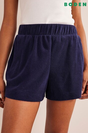 Boden Blue Towelling Shorts (C85605) | £40