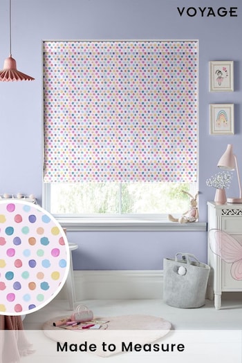 Voyage Blossom Kids Dotty Made To Measure Roman Blind (C85726) | £84