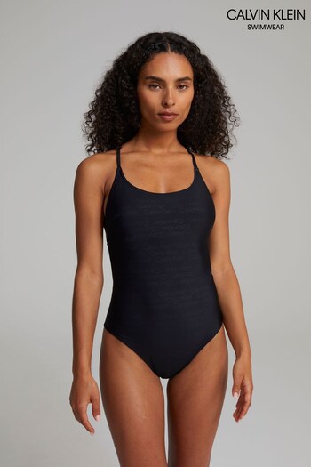 Calvin Klein Black Core Tonal One Piece Swimsuit (C85999) | £130