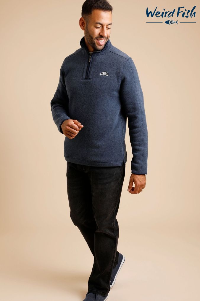 Buy Men s Weird Fish Logo Fleeces Online Next UK