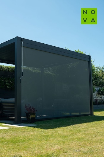 Nova Outdoor Living Grey Titan Pergola 3.6m Pull Down Screen (C86290) | £650