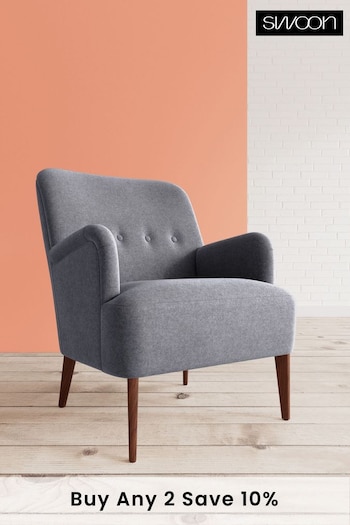 Swoon Smart Wool Anthracite Grey London Chair (C86413) | £709
