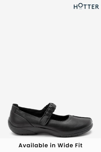 Hotter Black Shake II Touch Fastening Shoes (C86496) | £89