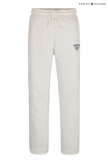 Tommy Hilfiger Cream Graphic Tapered Joggers (C86624) | £50 - £55