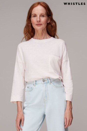 Whistles Cotton Patch Pocket Top (C86637) | £45