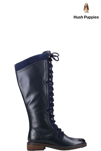 Hush Puppies Rudy Zip Up Lace Up Long Boots retro (C86653) | £140