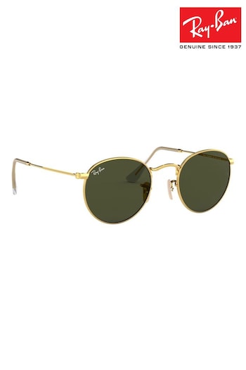 Ray-Ban Round Metal Coinflip Sunglasses (C86667) | £137