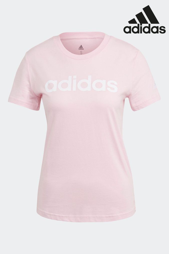 Buy Women s Pink Adidas Tops Online Next UK