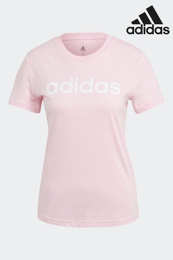 adidas Pink Sportswear Essentials Slim Logo T-Shirt (C86781) | £18