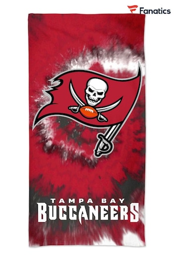 Fanatics Red Tampa Bay Buccaneers Tie Dye Beach Towel (C87296) | £25