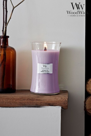 Woodwick Purple Large Hourglass Spa Candle (C87315) | £33