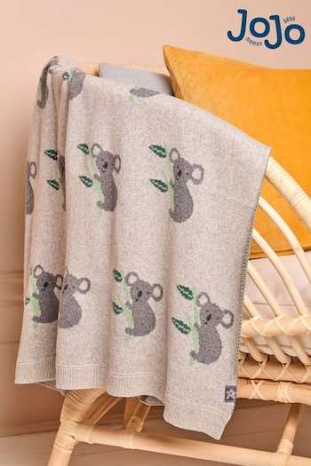 JoJo Maman Bébé Grey Koala Blanket (C87451) | £26