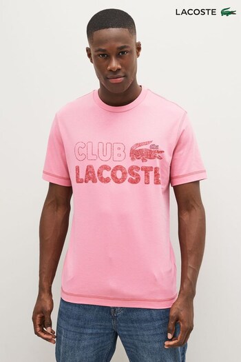 Lacoste Mens Pink Summer Pack T-Shirt (C87465) | £65