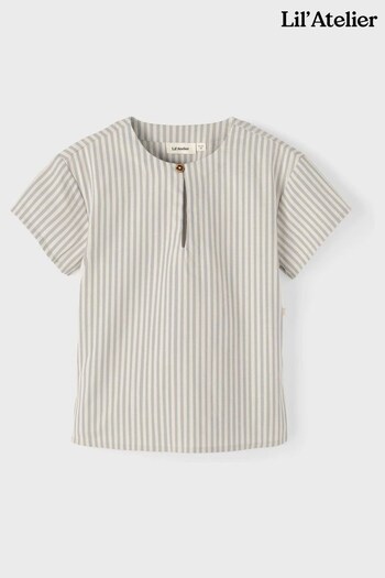 Lil Atelier Cream Pinstripe Shirt (C87514) | £34