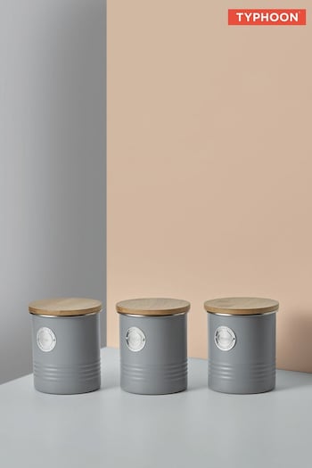 Typhoon Grey Living Tea, Coffee & Sugar Storage (C87602) | £34