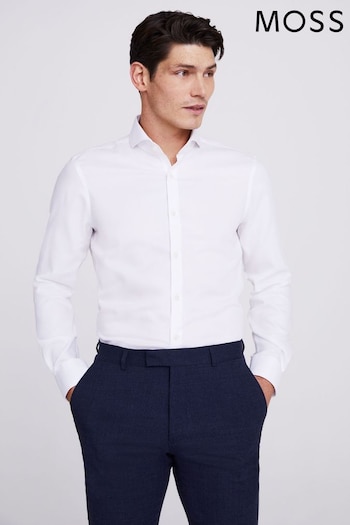 MOSS Slim Fit Royal Oxford Non-Iron Shirt (C87638) | £50