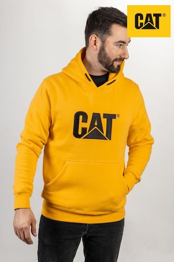 Caterpillar Yellow Trademark Hooded Sweatshirt (C87657) | £69