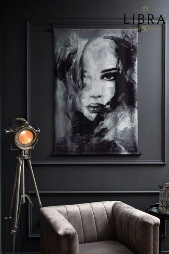 Libra Black Velvet Watercolour Portrait Wall Hanging (C87934) | £125