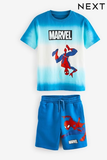 Blue Licensed Spiderman T-Shirt And Shorts Set (3-16yrs) (C88014) | £24 - £32