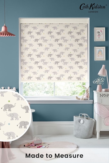 Cath Kidston Cream Kids Elephants Made To Measure Roller Blinds (C88291) | £58