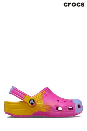 Crocs Pink Classic Ombre Clog Sandals (C88303) | £50