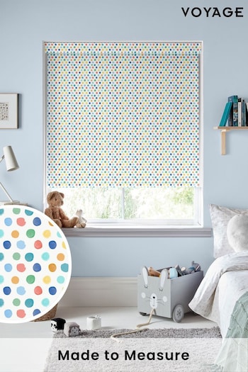 Voyage Primary Cream Dotty Made To Measure Roller Blind (C88569) | £66