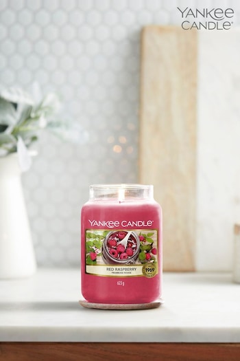 Yankee Candle Pink Large Jar Red Raspberry Candle (C88667) | £30