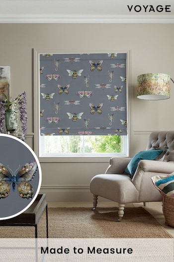 Voyage Storm Grey Fray Made to Measure Roman Blind (C88676) | £89