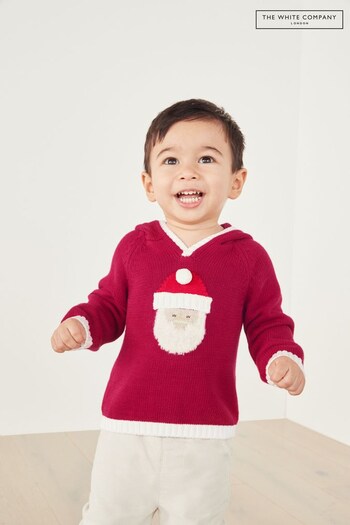 The White Company Red Santa Hooded Christmas Jumper (C88893) | £34 - £36