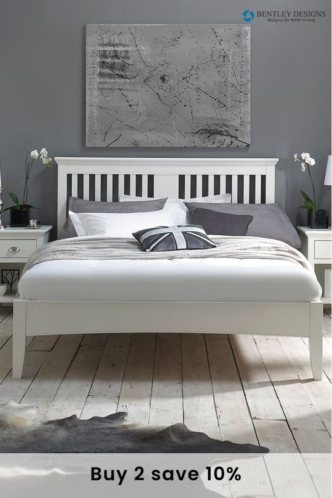Next white hot sale bed