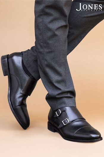 Jones Bootmaker Nathaniel Leather Double Monk Brunello Shoes (C88970) | £99