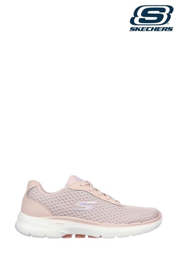 Skechers Pink Go Walk 6 Iconic Vision Womens Trainers (C89432) | £74