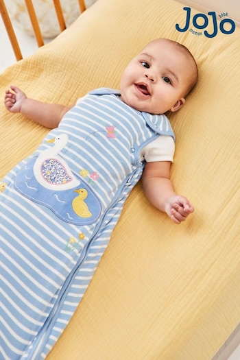 JoJo Maman Bébé Blue Duck Appliqué 2.5 Tog Baby Sleeping Bag (C89465) | £32