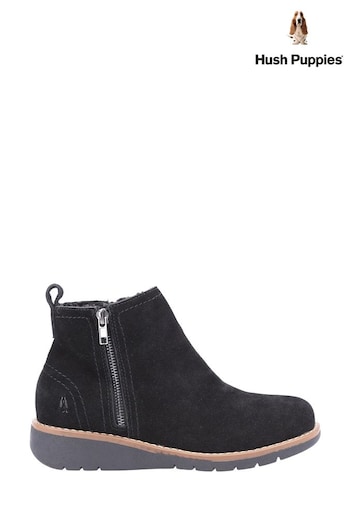 Hush Puppies Libby Black Boots hold (C89569) | £90