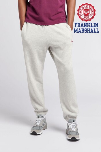 Franklin & Marshall Mens Grey Pennant Patch Joggers (C89756) | £55