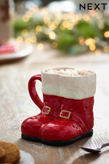 Red Christmas Santa's Boots Mug (C89778) | £9