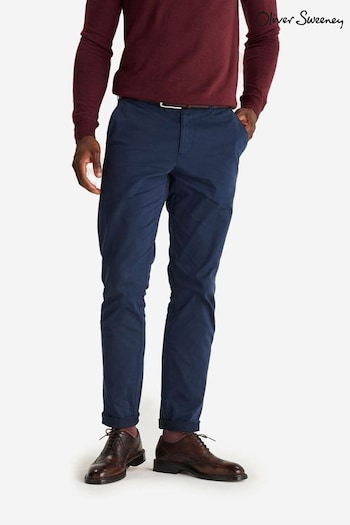 Oliver Sweeney Blue Besterios Italian Cotton Chinos (C90022) | £129