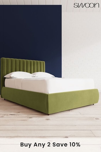 Swoon Easy Velvet Fern Green Porlock Divan Bed (C90224) | £1,000 - £1,050