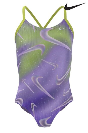 nike purple Purple Tie Dye Swimsuit (C90280) | £26