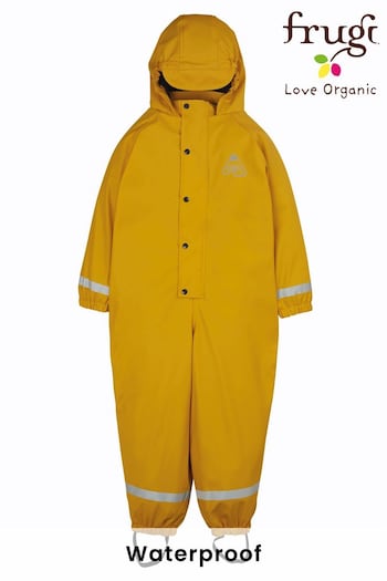 Frugi Yellow Waterproof All-In-One Puddlesuit (C90310) | £55
