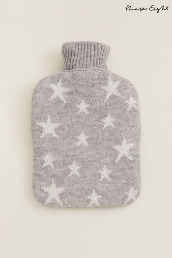 Phase Eight Grey Star Hot Water Bottle (C90390) | £29