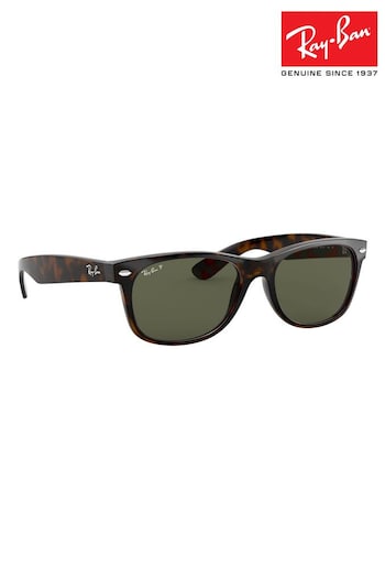 Ray-Ban New Wayfarer Polarised Lens Sunglasses (C90413) | £175