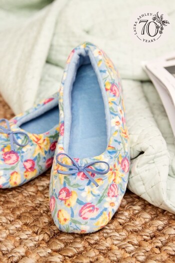 Laura Ashley Blue Ballet Slippers (C90506) | £14