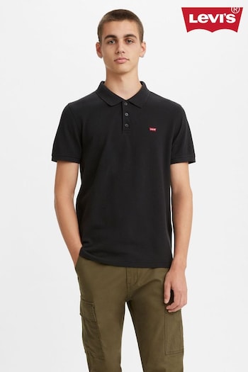 Levi's® Black Housemark Collared Polo Shirt (C90591) | £35