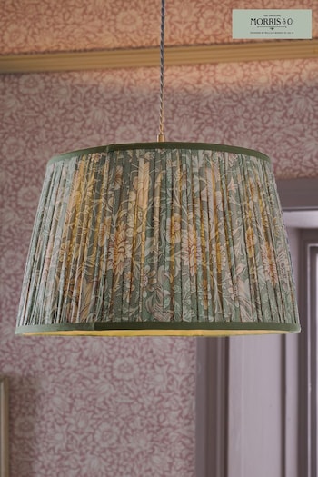 Morris & Co Green Double Bough Pleated Easyfit Shade (C90597) | £80