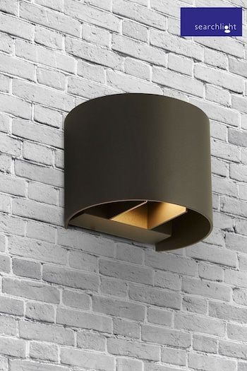Searchlight Grey Curve Outdoor Wall Light (C90617) | £26