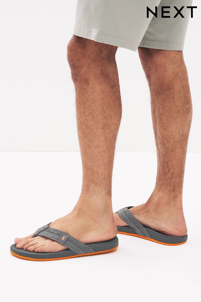 Next leather flip flops online