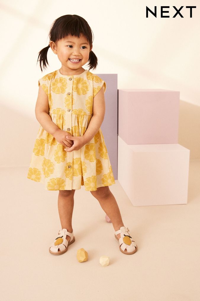 Next girls yellow dress hotsell